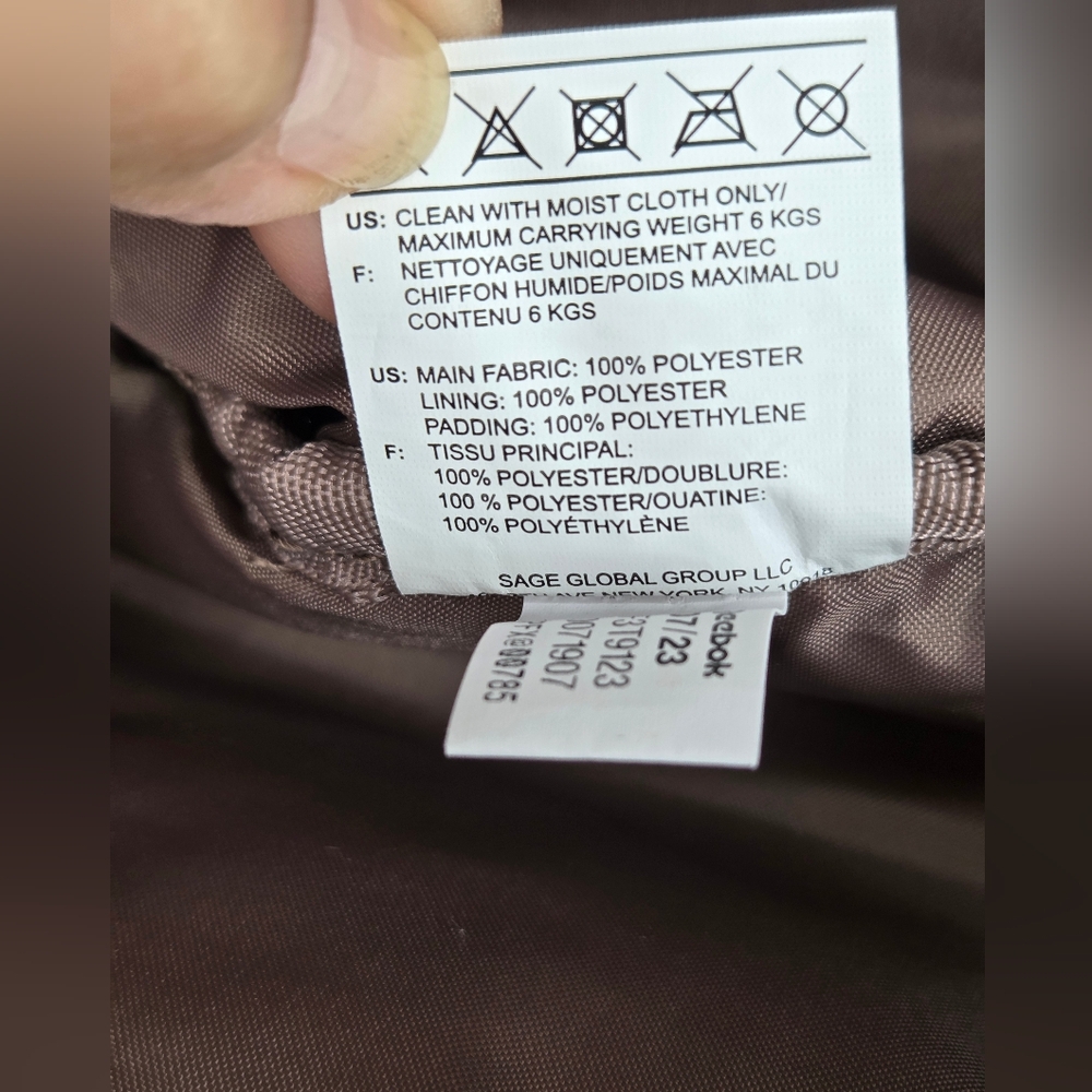 Reebok OS Brown Fleece Belt Bag / Fanny Pack - Picture 11 of 13